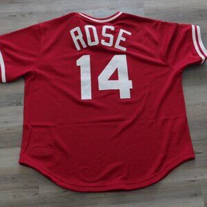 Pete Rose Mitchell & Ness Cooperstown Collection MLB Licensed 48(XL) Jersey